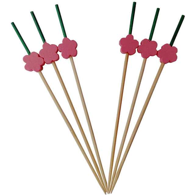 Bamboo Plum Flower Skewers
