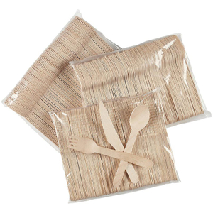 Disposable Biodegradable Wooden Takeaway Knife Fork Spoon