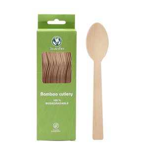 170mm Natural Disposable Bamboo Spoon