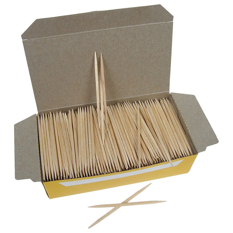 Individually Wrapped Disposable Natural Wooden Toothpicks