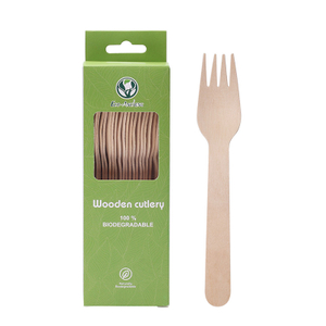 160mm Wooden Disposable Fork