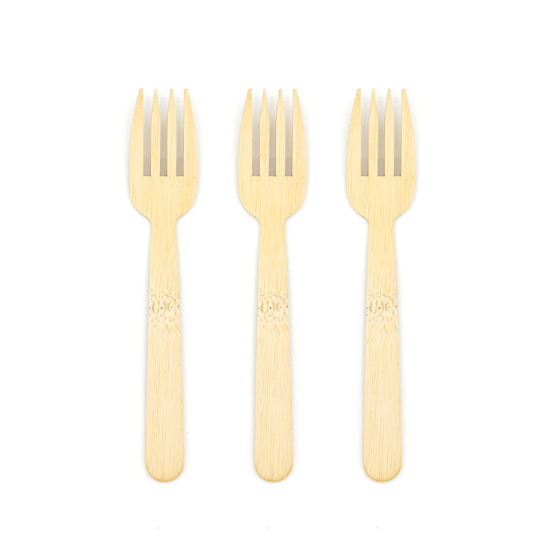 120mm eco friendly disposable bamboo forks from China manufacturer