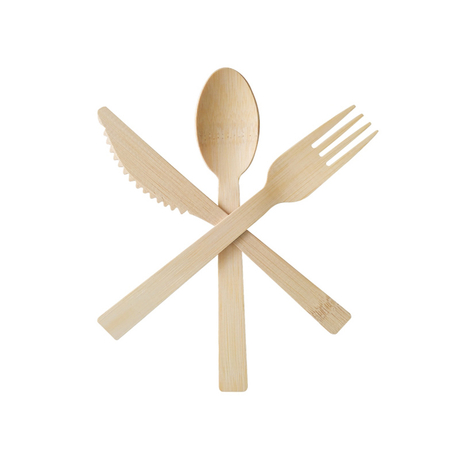 170mm Disposable Bamboo Cutlery Set