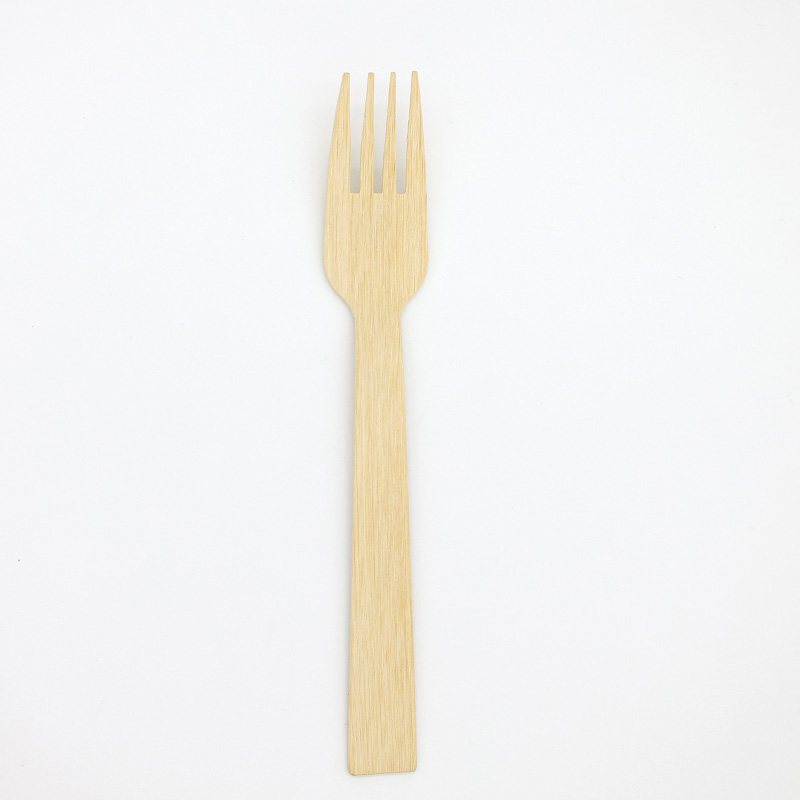 140mm Kraft Wrapped Disposable Eco-friendly Bamboo Cutlery Set